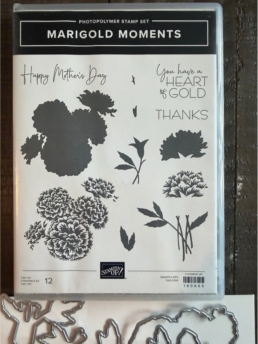 Stampin’ Up Marigold Moments stamp set and Marigold Moments Dies die cut set
